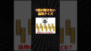 面白論理クイズ「偽造コインを見破る方法」