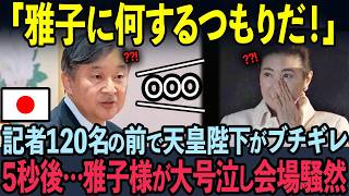 【海外の反応】無礼な記者に陛下がブチギレ！禁句を15回連呼し雅子様が大号泣した理由