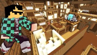【マイクラ】最恐のセキュリティ無限城 VS 竈門ぼん治郎【鬼滅の刃MOD】