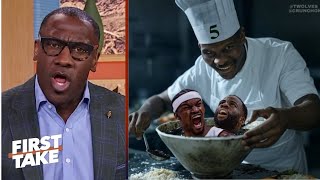 FIRST TAKE | "Warriors are cooked without Curry!" - Shannon rips Butler in 117-110 loss to Wolves