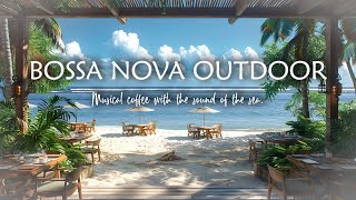 Bossa Nova Oasis - Serene Café Jazz and Ocean Waves for Deep Relaxation
