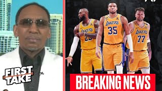 FIRST TAKE | If Giannis teams up with Luka on Lakers, LeBron will win 5th ring next year - Stephen A
