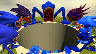 Giant Hole City All Shin Sonic Tapes Family in Garry's Mod