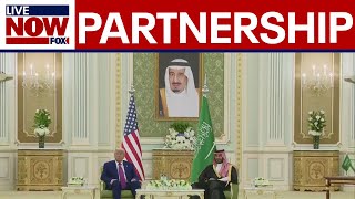 President Trump joins signing ceremony in Saudi Arabia