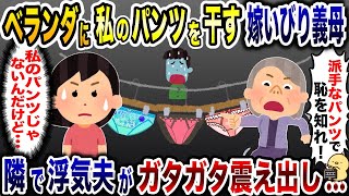 帰宅するとベランダに派手なパンツを干す義母「恥を知れ！」→次の瞬間、隣で浮気夫がガタガタ震え出し…【2ch修羅場スレ・ゆっくり解説】