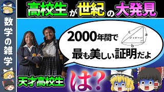 2000年不可能と言われた方法で「三平方の定理」を証明した天才高校生【ゆっくり解説】