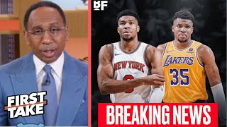 FIRST TAKE | Where should him go: Knicks or Lakers? - Stephen A. on Giannis open to leaving Bucks