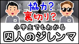 【人はなぜ裏切るのか？】小学生でもわかる・囚人のジレンマのパラドックス【科学・ざっくり解説】