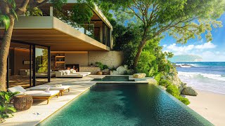 Bossa Nova By The Sea - Bossa Nova Jazz Music & Ocean Waves Sounds For Relaxation