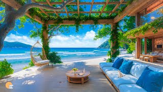 Bossa Nova Oasis - Bossa Nova Jazz Music & Ocean Waves Sounds For Unwind, Stress Relief