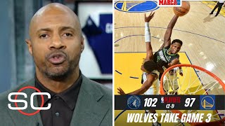 "Anthony Edwards is the best young leader in the game" - ESPN on Wolves beat Warriors 102-97 in G3